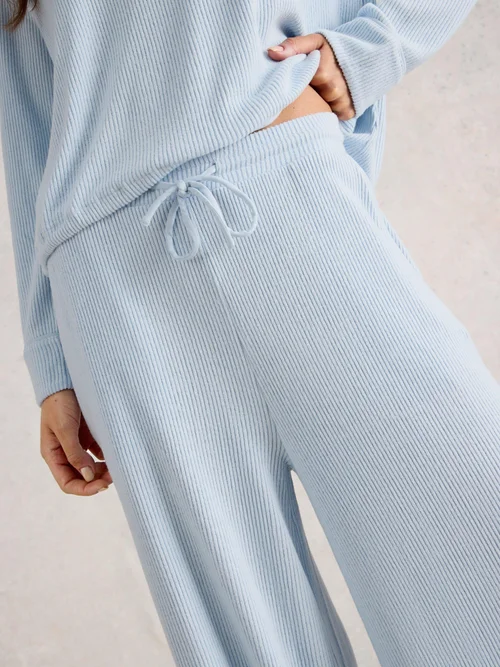 Gemütliche Hose aus Rippenjersey - Lgt Blue - XXXL Bild 3