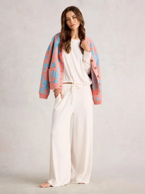 Gemütliche Hose aus Rippenjersey - Pale Ivory - XXXL Bild 2