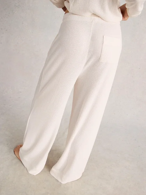 Gemütliche Hose aus Rippenjersey - Pale Ivory - XXXL Bild 4