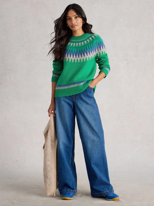 Fairisle Pullover Fifi - Green Mlt - 44 Bild 2