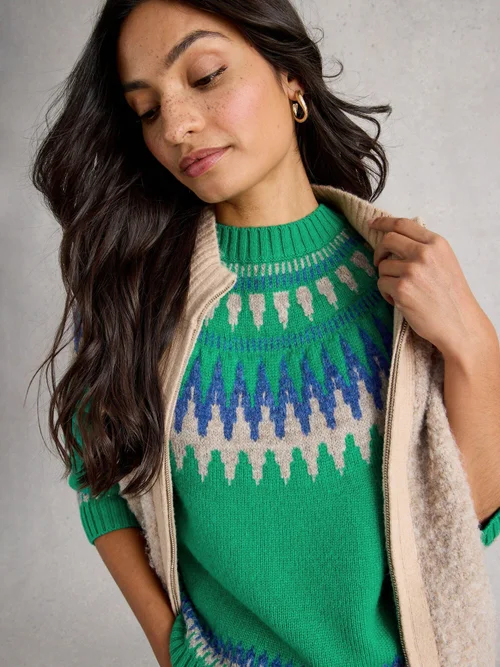 Fairisle Pullover Fifi - Green Mlt - 44 Bild 3