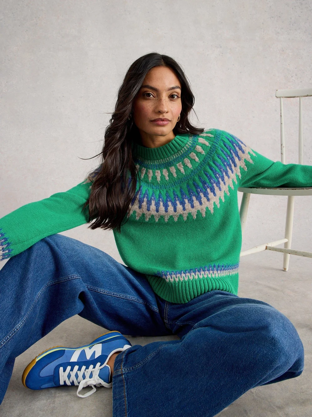 Fairisle Pullover Fifi - Green Mlt - 44 Bild 1