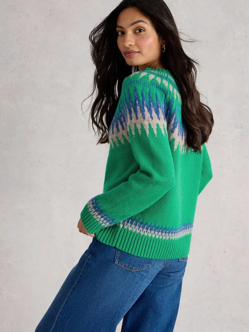 Fairisle Pullover Fifi - Green Mlt - 44 Bild 4