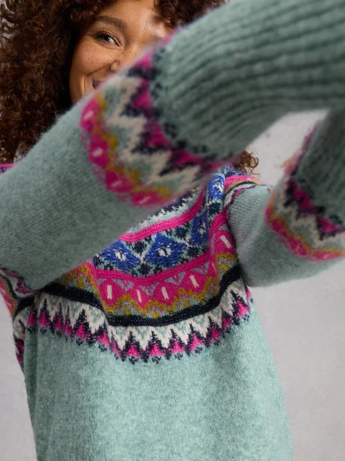 Norwegerpullover Arctic - Teal Mlt - 52 Bild 1