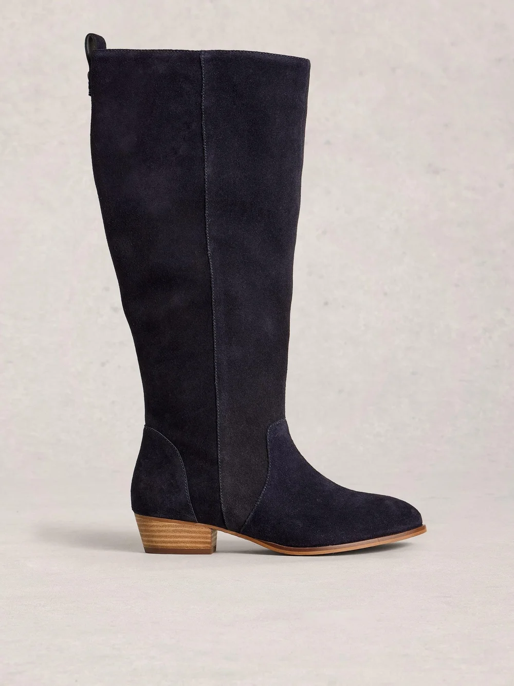 Knielange Wildlederstiefel Willow - Dark Navy - 40.5 Bild 1