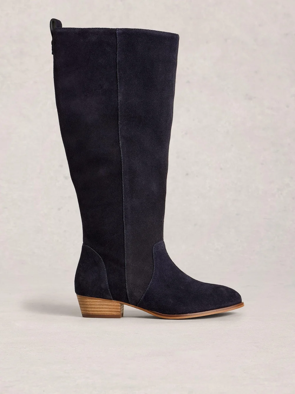 Wildlederstiefel mit weiter Passform - Dark Navy - 38 Bild 1