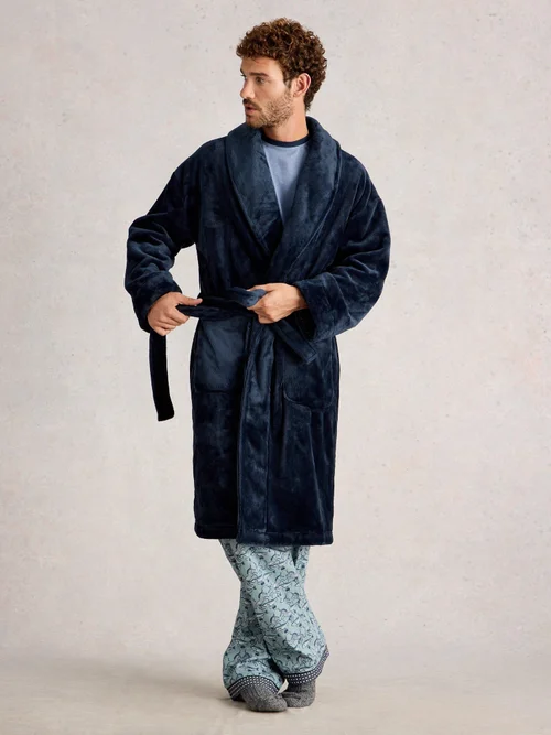 Gemütlicher Bademantel - Dark Navy - S Bild 2