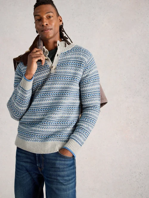 Pullover Kendal mit Stehkragen - Grey Mlt - XXXL Bild 1
