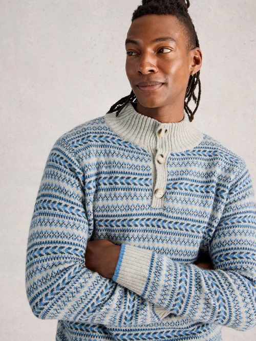 Pullover Kendal mit Stehkragen - Grey Mlt - XXXL Bild 3