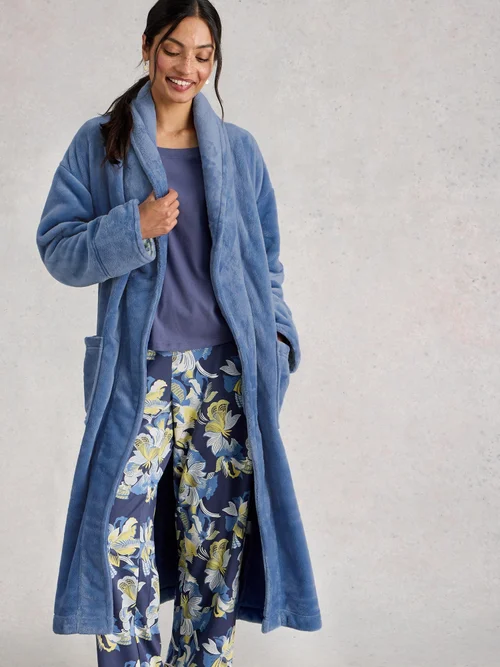 Bademantel Clover mit Kapuze - Lgt Blue - XXL Bild 3