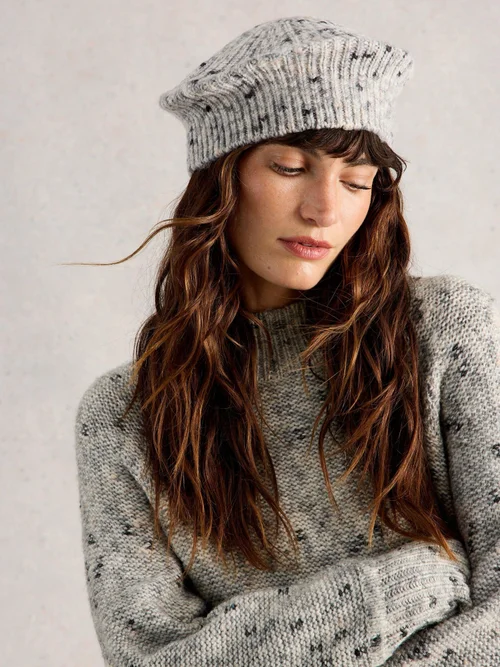 Gestrickte Baskenmütze Spacedye Bild 1