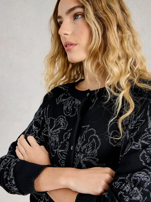 LULU SPARKLE STRICKJACKE - Blk Mlt - 52 Bild 3