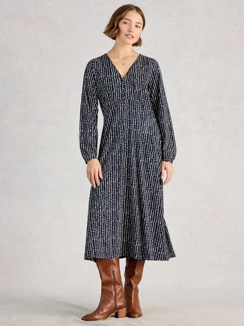 Jerseykleid Megan - Navy Multi - 52/R Bild 2