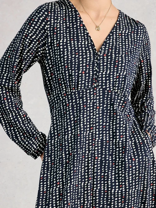 Jerseykleid Megan - Navy Multi - 52/R Bild 3