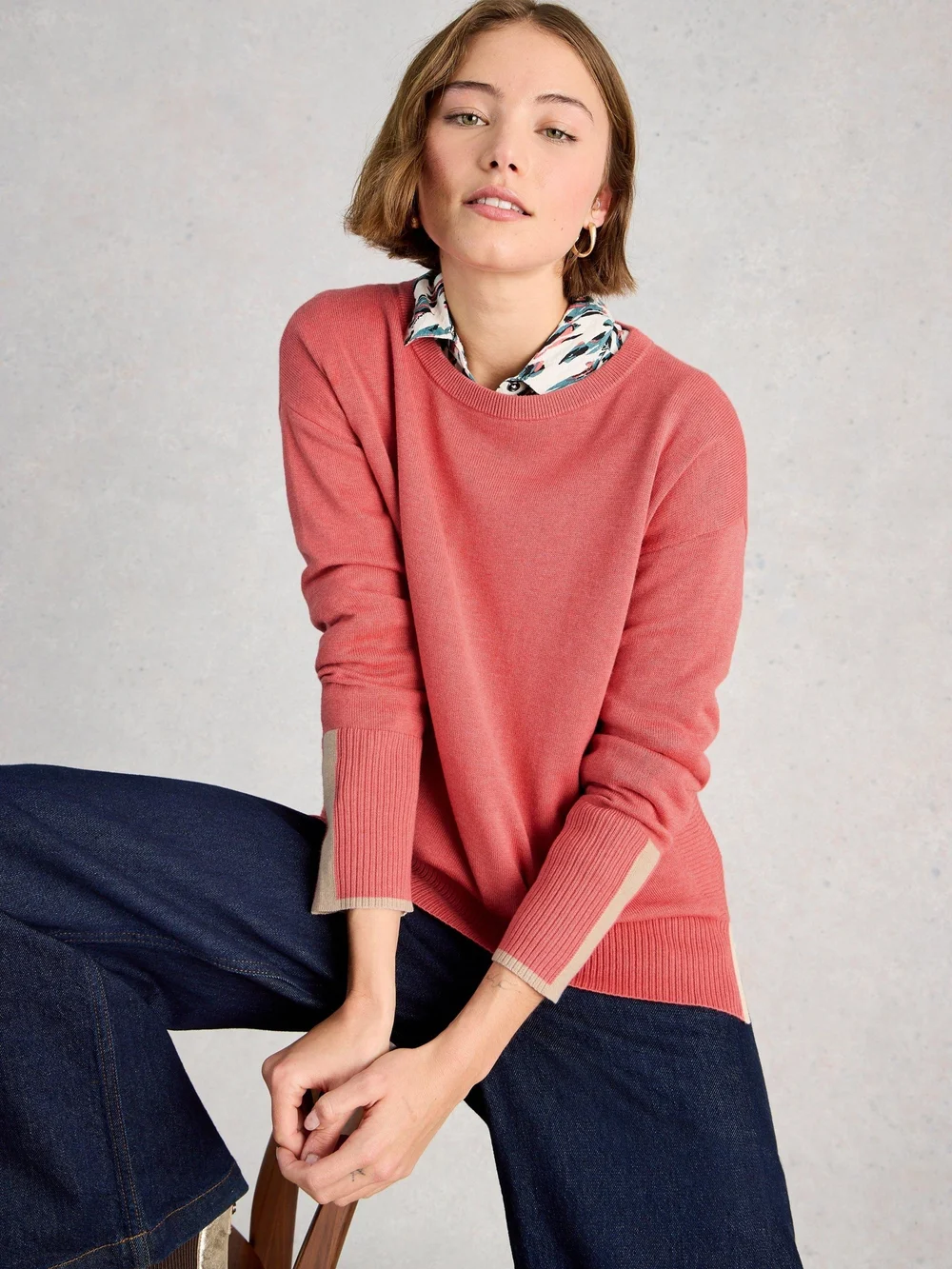 Pullover Olive - Mid Pink - 52 Bild 1