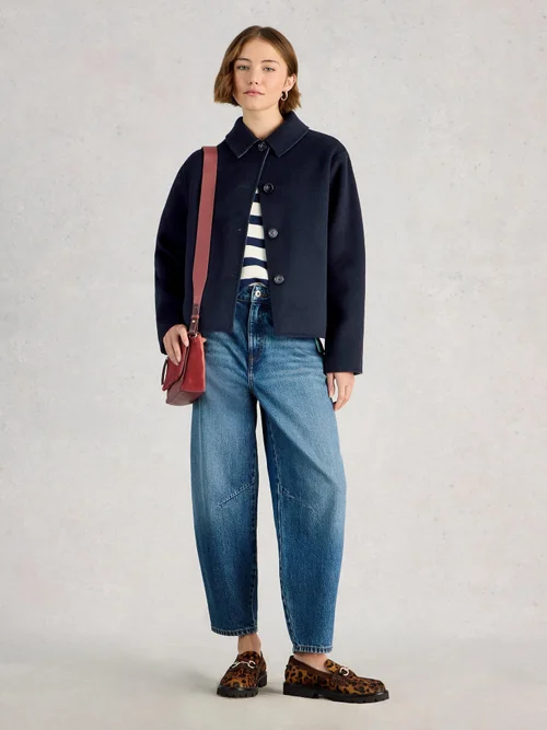 Jacke Aden aus Wollmischung - Navy Multi - 52 Bild 2