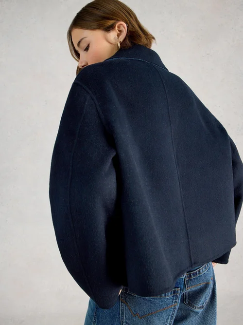 Jacke Aden aus Wollmischung - Navy Multi - 42 Bild 4
