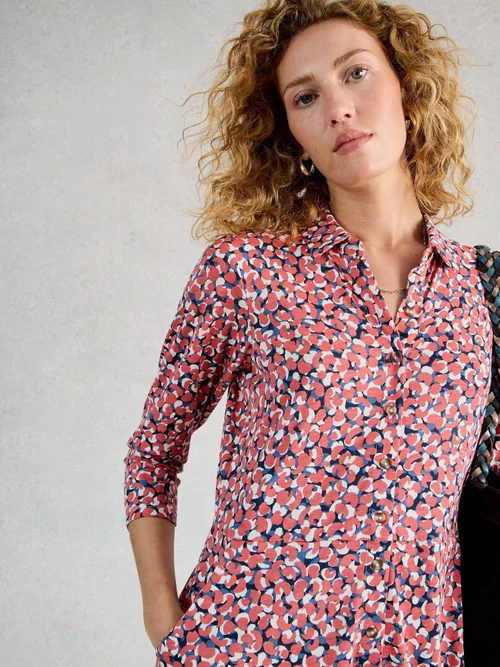 Blusenkleid Rua aus Jersey - Pink Mlt - 52/R Bild 3