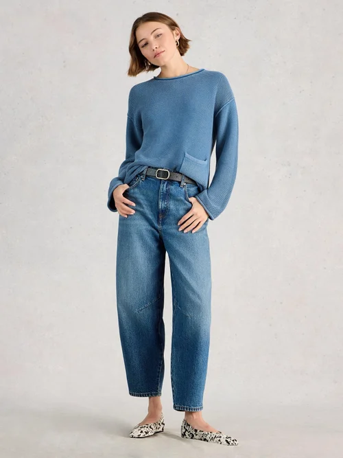 Washed Pullover Gigi - Mid Blue - 48 Bild 2