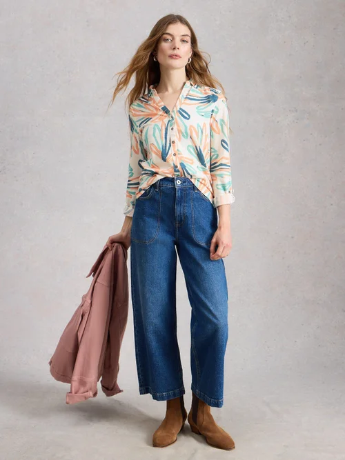 Jerseybluse Annie - Ivory Pr - 52 Bild 2