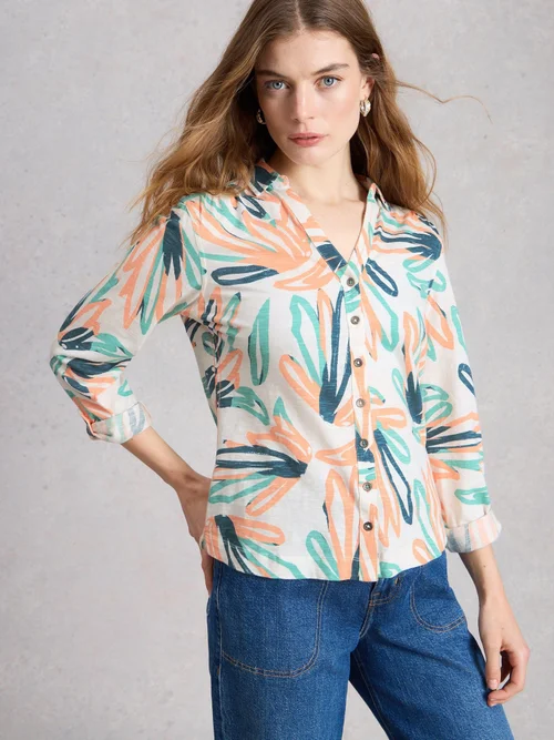 Jerseybluse Annie - Ivory Pr - 52 Bild 3