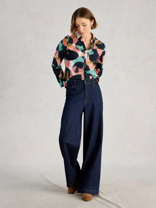 Jerseybluse Annie - Navy Pr - 52 Bild 2