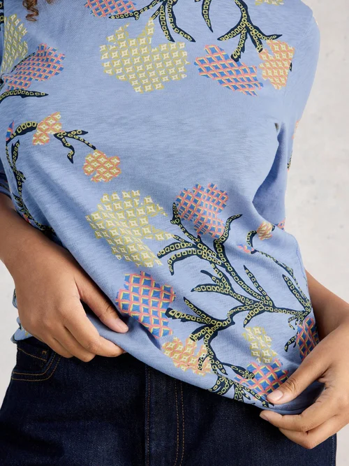 Langarmshirt Clara - Blue Pr - 52 Bild 3