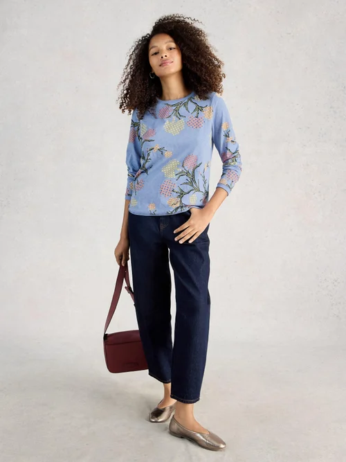 Langarmshirt Clara - Blue Pr - 52 Bild 2