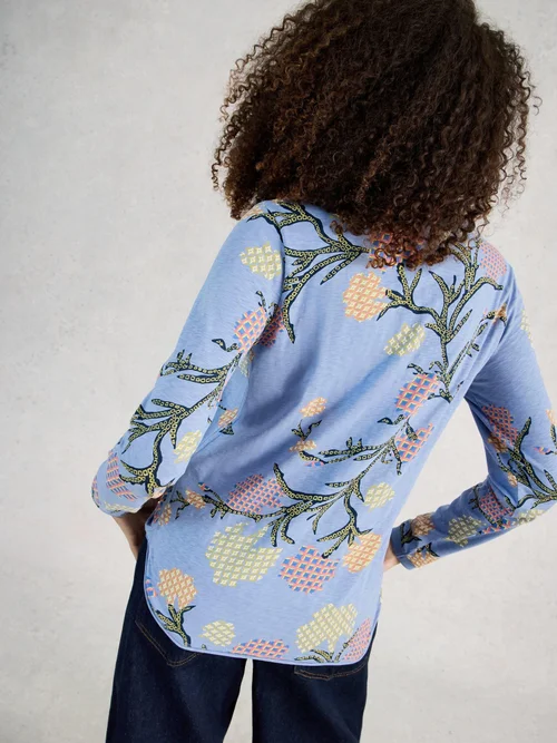 Langarmshirt Clara - Blue Pr - 52 Bild 4