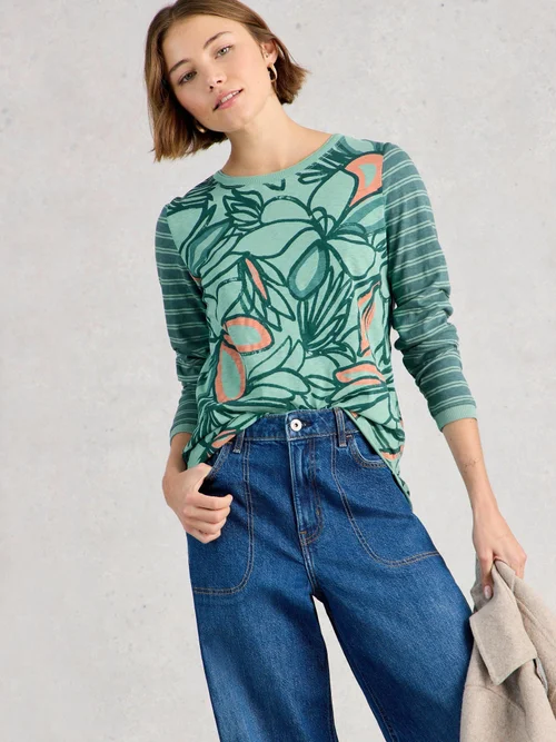 Langarmshirt Clara - Teal Pr - 40 Bild 3