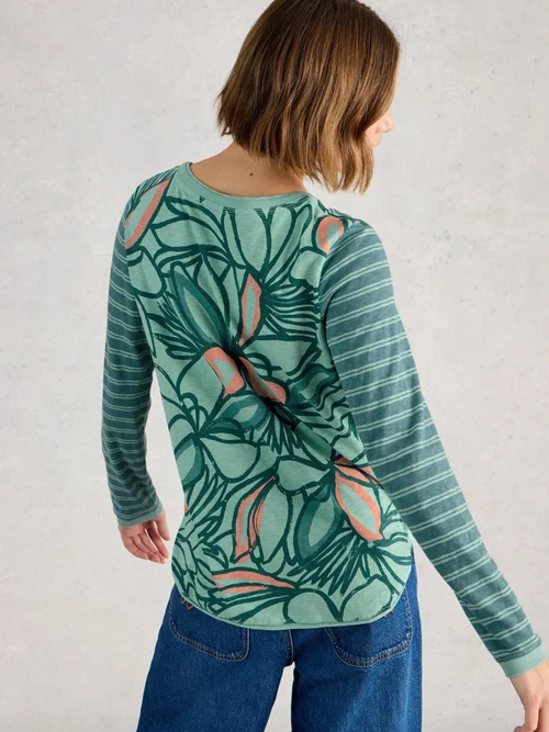 Langarmshirt Clara - Teal Pr - 40 Bild 4