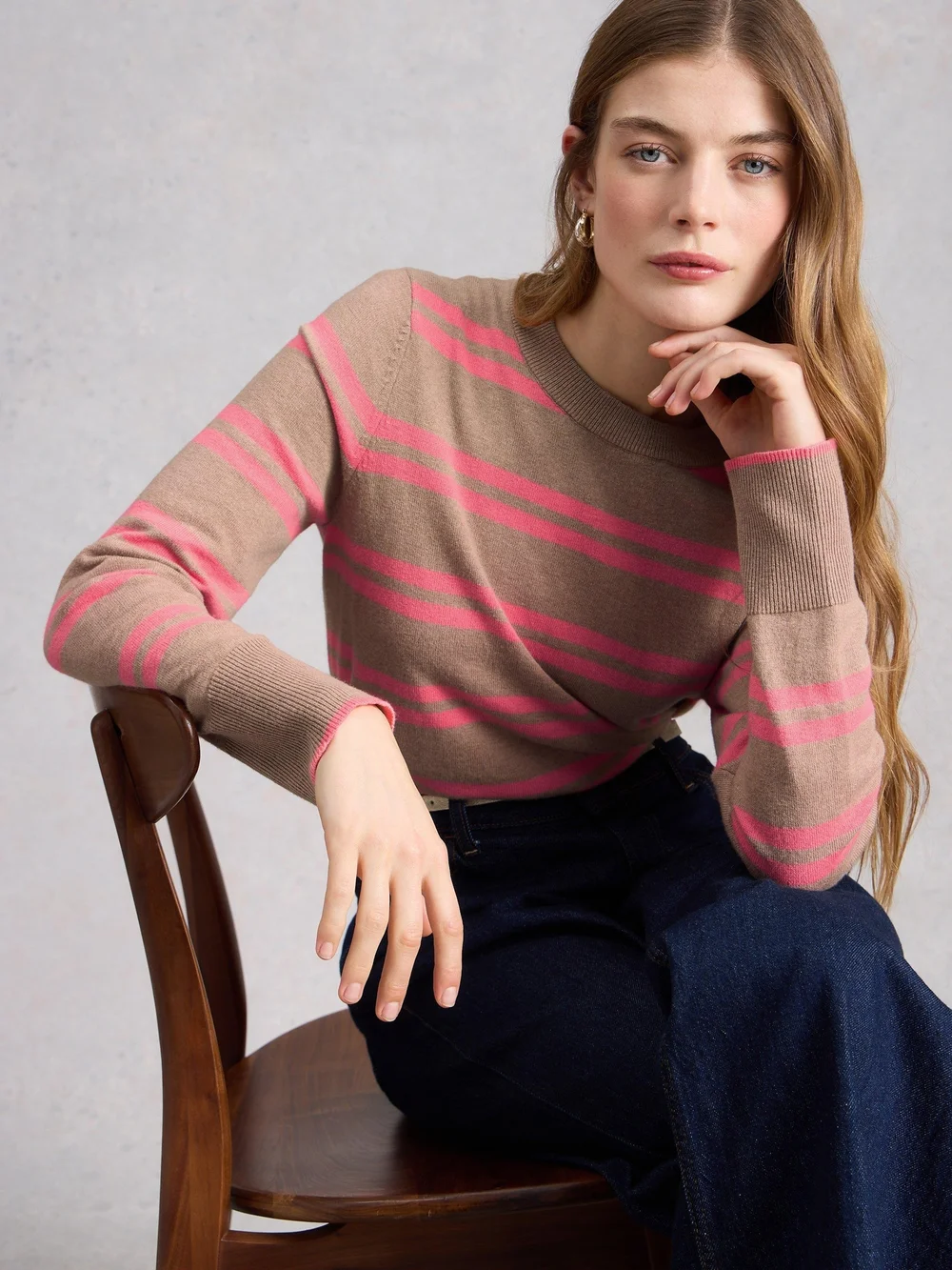 Gestreifter Pullover Katie - Nat Mlt - 48 Bild 1