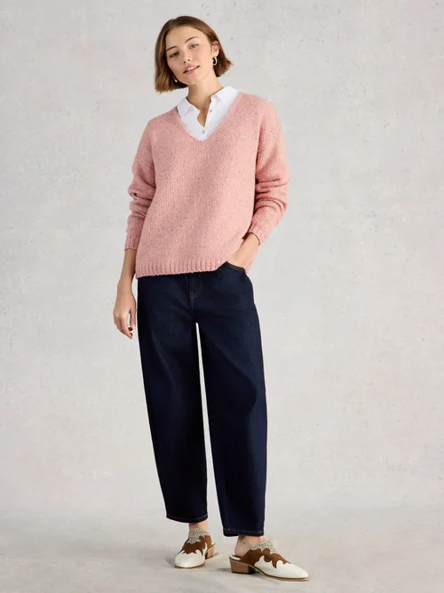 Pullover Tamara mit V-Ausschnitt - Mid Pink - 52 Bild 2