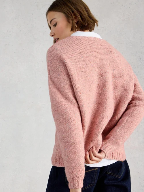 Pullover Tamara mit V-Ausschnitt - Mid Pink - 44 Bild 4