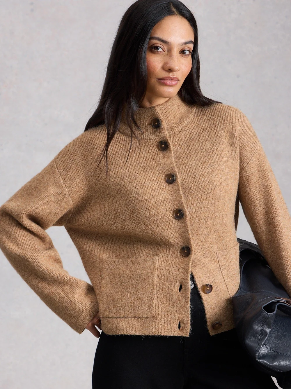 Strickjacke Margot - Mid Brown - 52 Bild 1