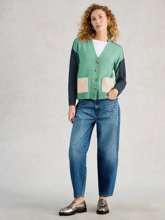 Strickjacke Mary mit Colour-Block-Design