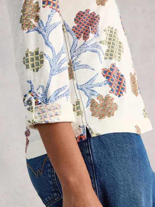 Jerseybluse Annie - Ivory Mlt - 52 Bild 3