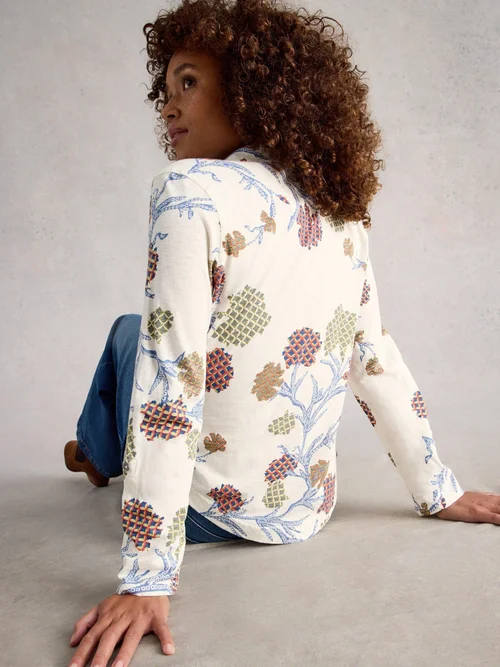 Jerseybluse Annie - Ivory Mlt - 52 Bild 4