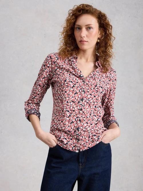 Jerseybluse Annie - Pink Pr - 52 Bild 3