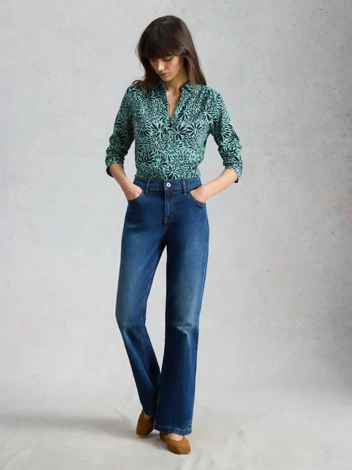 Jerseybluse Annie - Teal Pr - 46 Bild 2