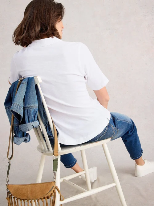 Kurzarmbluse Annie - Bril White - 52 Bild 4