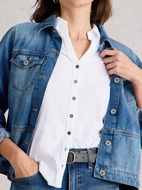 Kurzarmbluse Annie - Bril White - 52 Bild 3