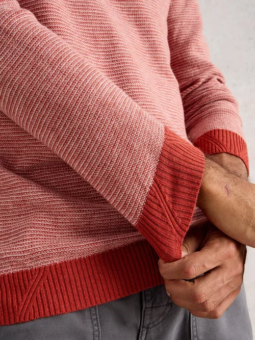 Pullover Newport aus Merinowollmischung - Orange Mlt - XXXL Bild 3