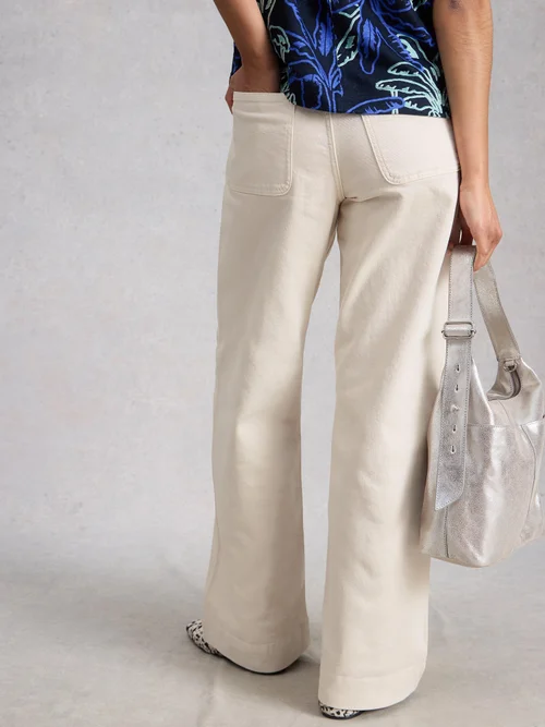Jeans Tia mit weitem Bein - Nat White - 52/R Bild 4