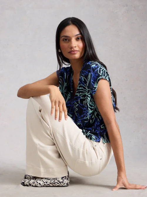 Jeans Tia mit weitem Bein - Nat White - 52/R Bild 3