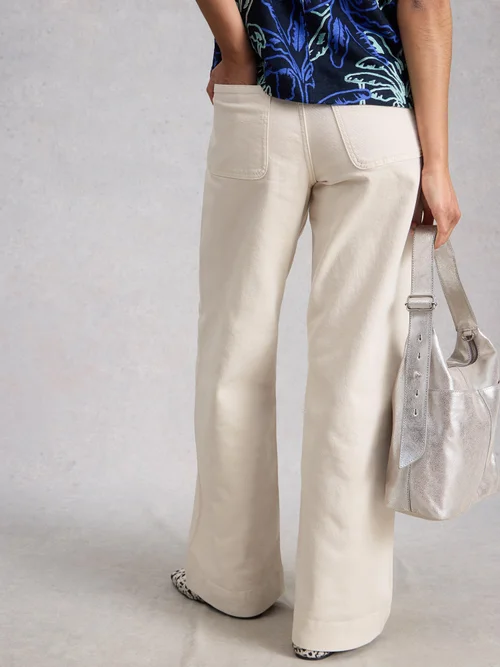 Jeans Tia mit weitem Bein - Nat White - 52/R Bild 4