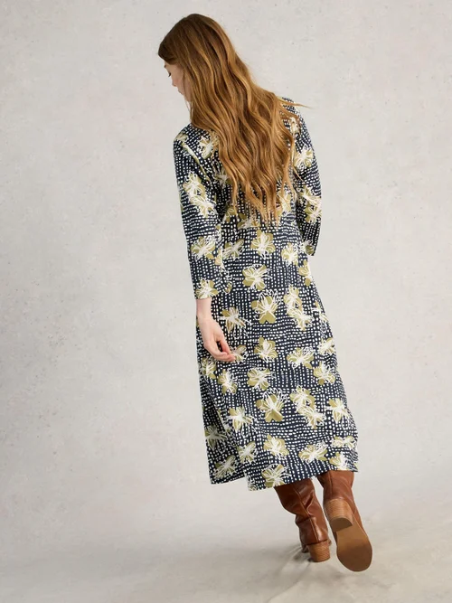 Blusenkleid Rua aus Jersey - Navy Pr - 52/R Bild 4