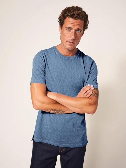 T-Shirt Abersoch - Mid Blue - XXL/R Bild 2