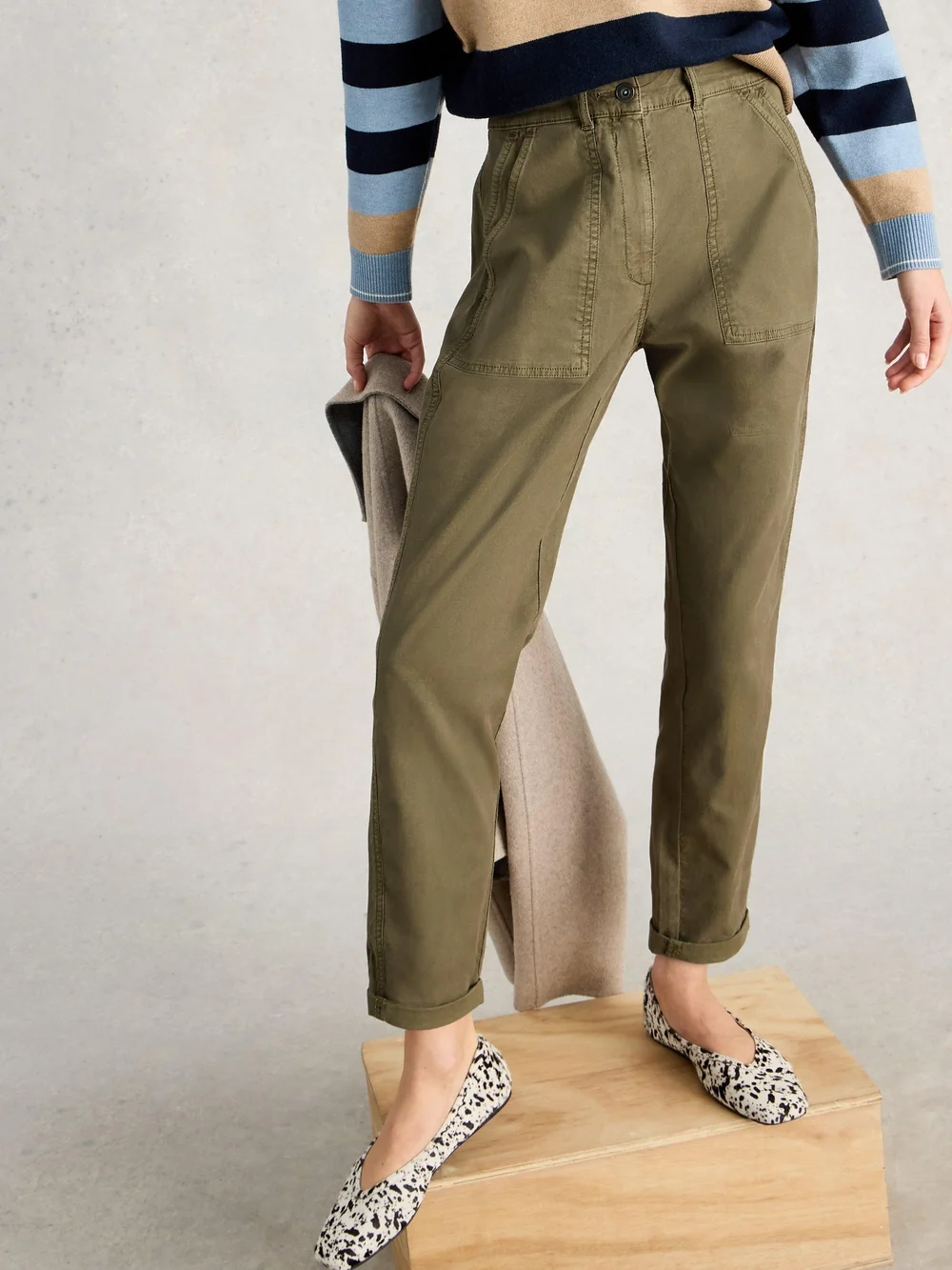 Chinohose Twister - Khaki Grn - 52/R Bild 1