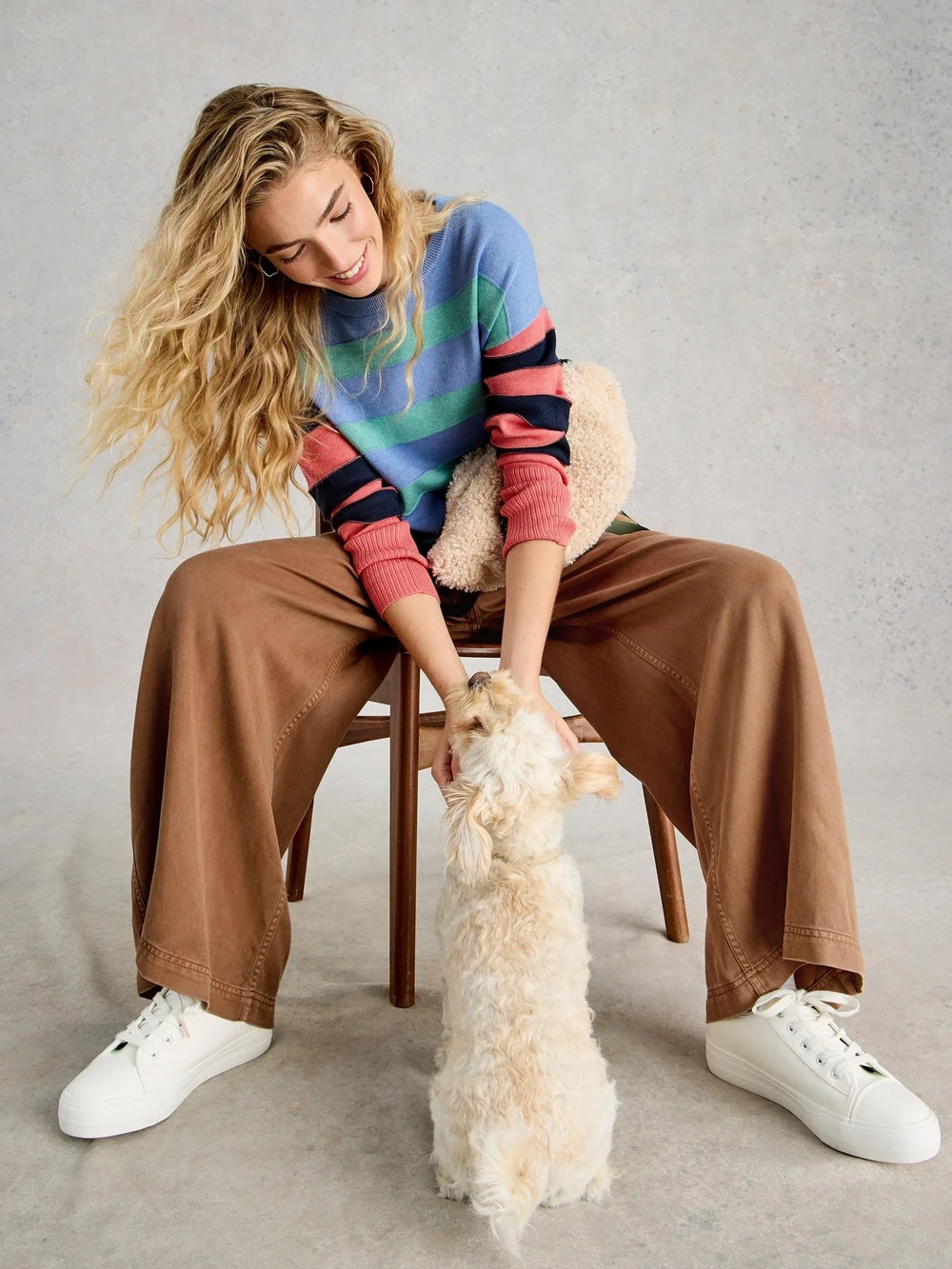 Hose Sasha mit weitem Bein - Mid Tan - 52/R Bild 1